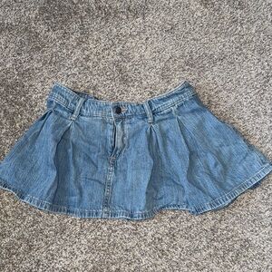 Hollister Light Blue Denim Mini Skirt